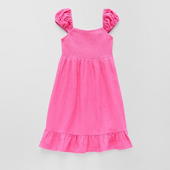 Thereabouts Little & Big Kid Girls Cap Short Sleeve A-Line Dress
