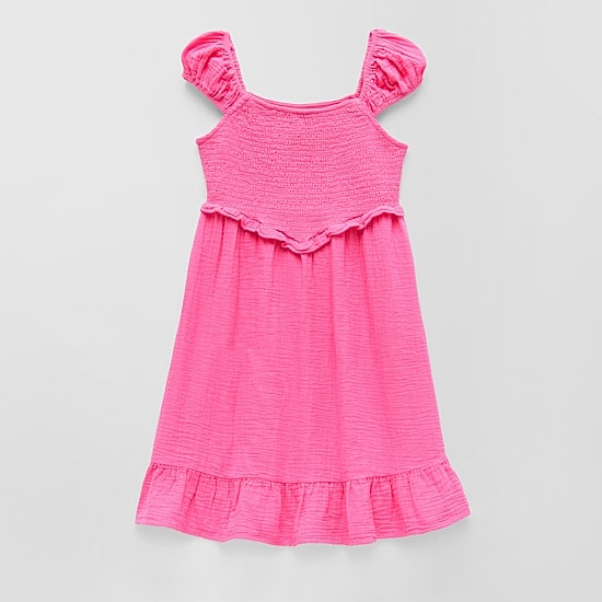 Thereabouts Little & Big Kid Girls Cap Short Sleeve A-Line Dress
