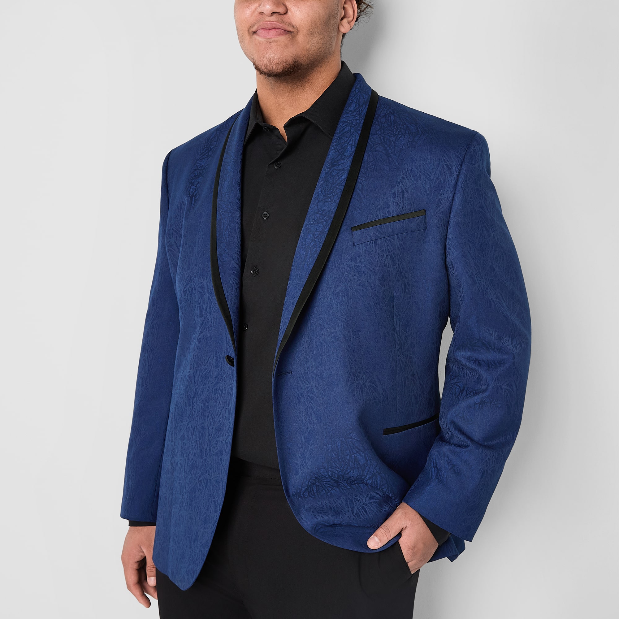 J. Ferrar Evening Edition Mens Big and Tall Slim Fit Sport Coat