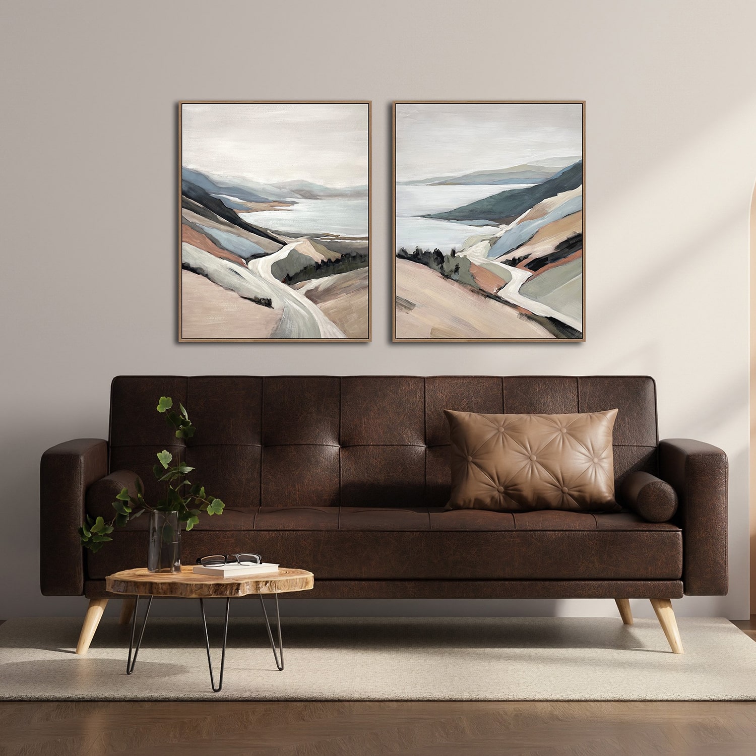 Streamline Art Coastal Road Ii Framed Canvas Art