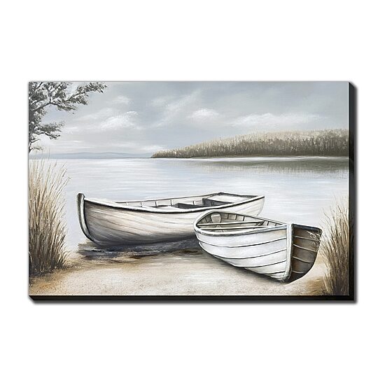 Streamline Art Quiet Canoes Canvas Art