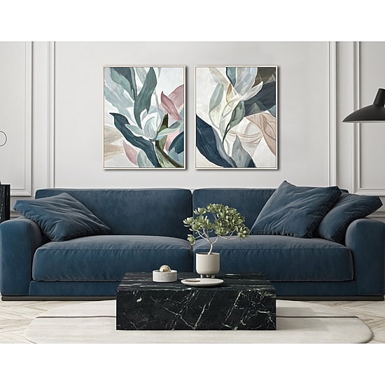 Streamline Art Botanical Abstraction Ii Framed Canvas Art