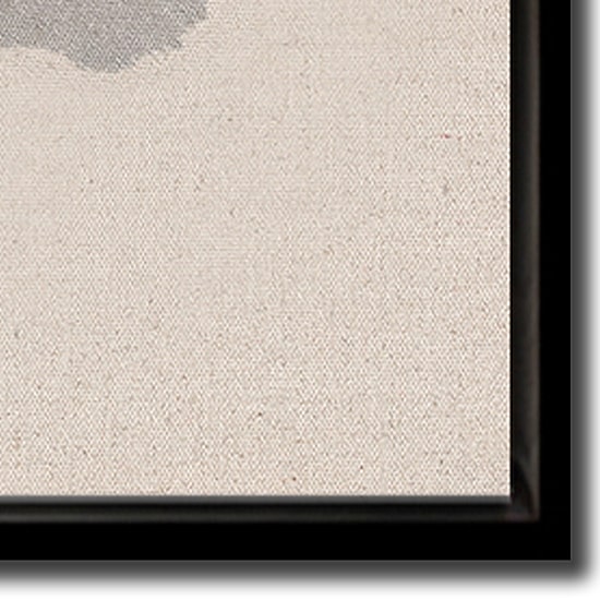 Streamline Art Black Rose Silhouette Ii Framed Canvas Art