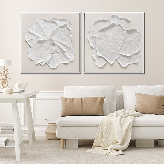Streamline Art Delicate Petal I Framed Canvas Art