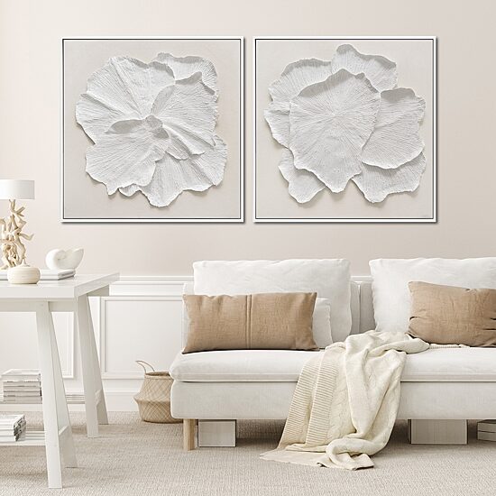 Streamline Art Delicate Petal Ii Framed Canvas Art