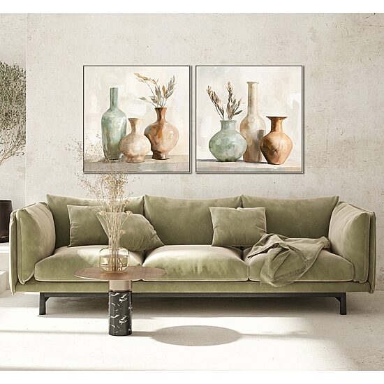 Streamline Art Rustic Vessels Ii Framed Canvas Art