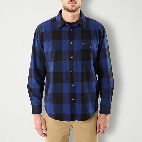 Smiths Workwear Mens Long Sleeve Regular Fit Flannel Shirt