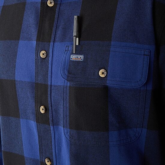Smiths Workwear Mens Long Sleeve Regular Fit Flannel Shirt