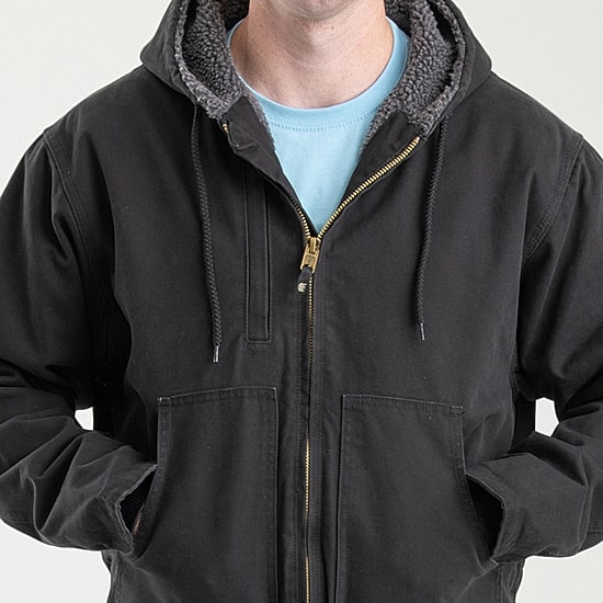 Berne Flex180 Mens Hooded Heavyweight Work Jacket