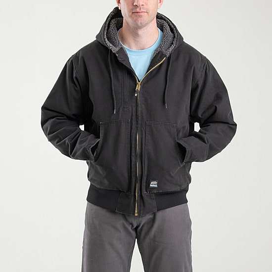 Berne Flex180 Mens Hooded Heavyweight Work Jacket