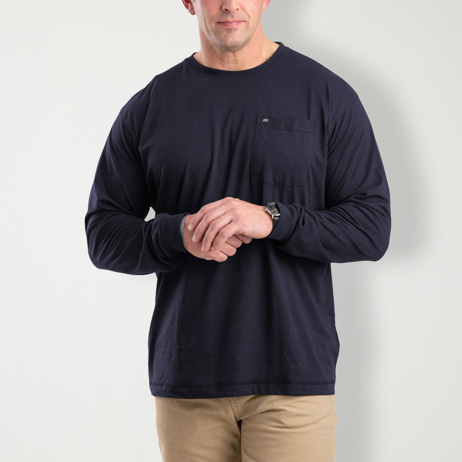 Berne Performance Mens Crew Neck Long Sleeve T-Shirt