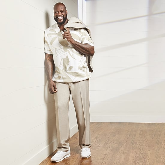Shaquille O'Neal XLG™ Mens Big and Tall Stretch Fabric Classic Fit Flat Front Suit Pant