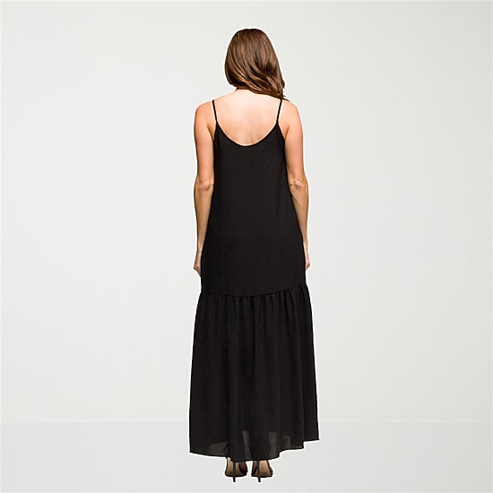24seven Comfort Apparel Womens Scoop Neck Sleeveless A-Line Dress
