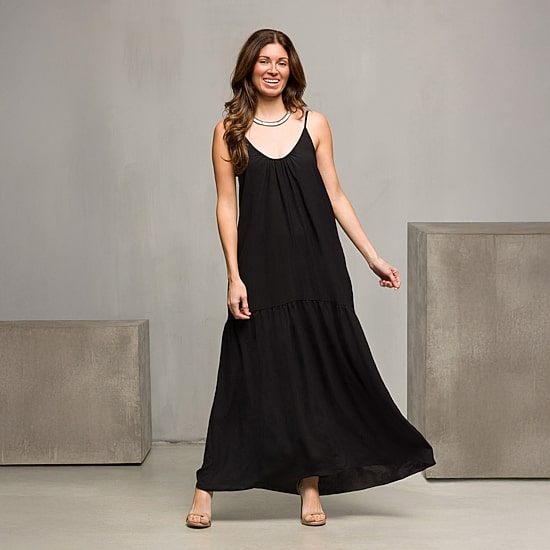 24seven Comfort Apparel Womens Scoop Neck Sleeveless A-Line Dress
