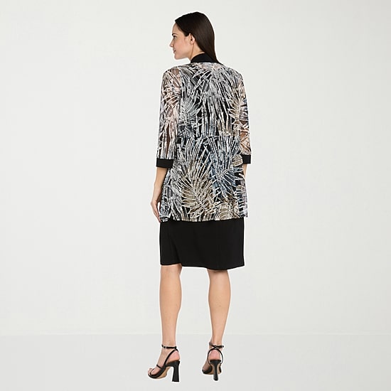 R & M Richards Womens Petite Jacket Dress