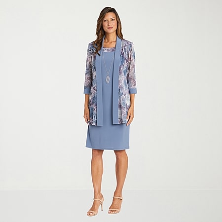 maya brooke lace jacket dress Maya Brooke 3/4 Sleeve 2-Piece Lace Jacket Dress