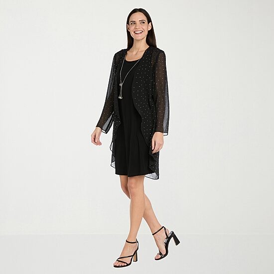 R & M Richards Womens Jacket Dress