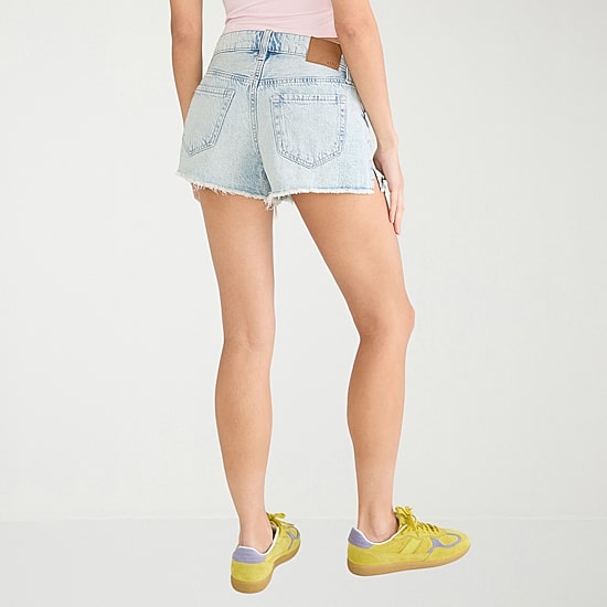 AEROPOSTALE Womens Mid Rise Juniors Denim Short