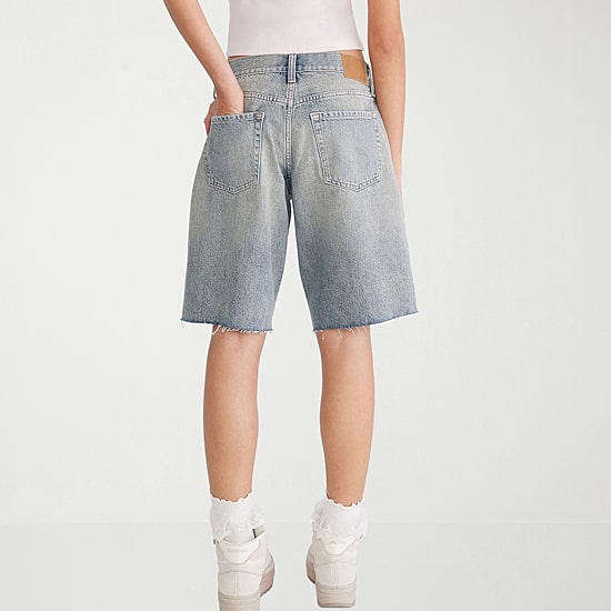 AEROPOSTALE Womens Low Rise Juniors Denim Short
