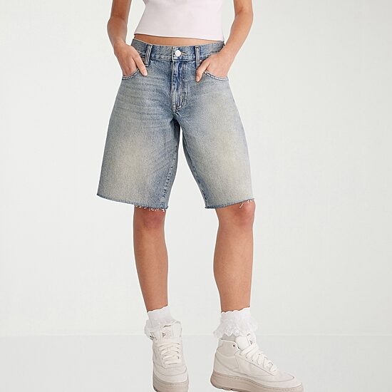 AEROPOSTALE Womens Low Rise Juniors Denim Short