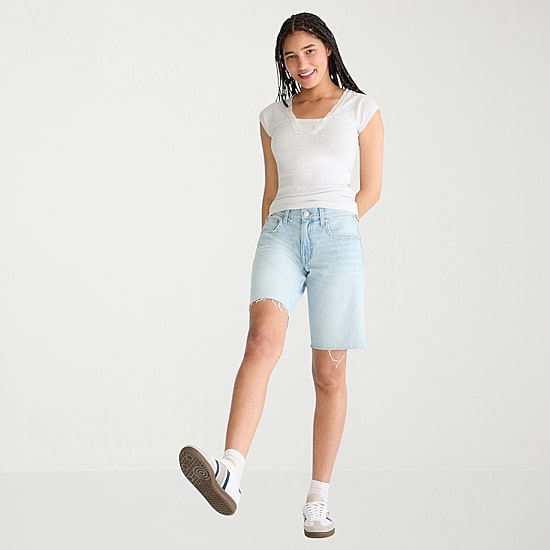 AEROPOSTALE Womens Juniors V Neck Short Sleeve T-Shirt