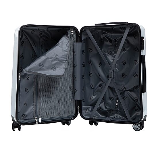 InUSA Fusion 24 Inch Hardside Lightweight Checked Spinner Luggage