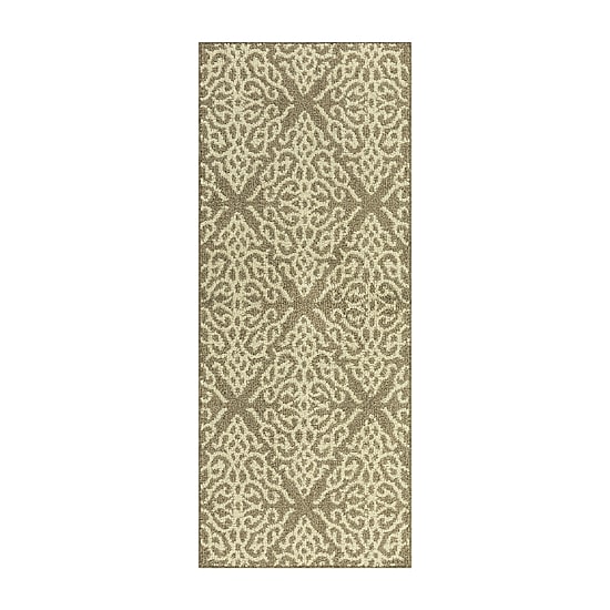 Maples Geo Diamond Brown Indoor Rectangular Runner