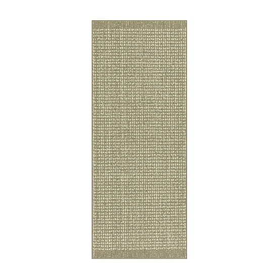 Maples Banded Grid Gray Indoor Rectangular Runner