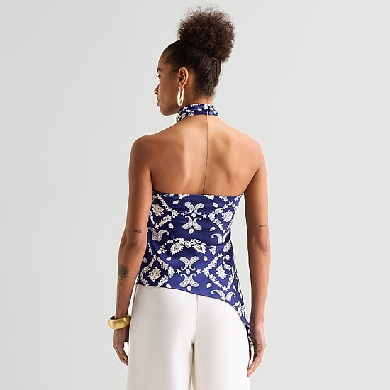 Worthington Womens Sleeveless Mock Neck Top