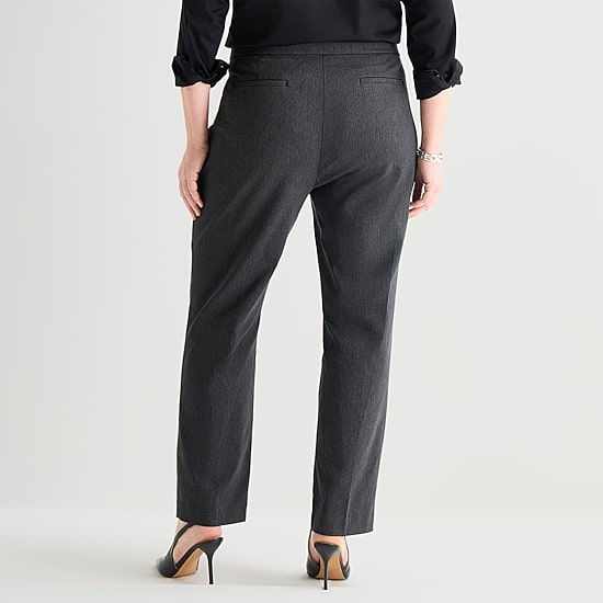 Liz Claiborne Lisa Womens Straight Pull-On Pant