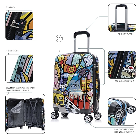 InUSA 20 Inch Hardside Lightweight Carry-On Spinner Luggage