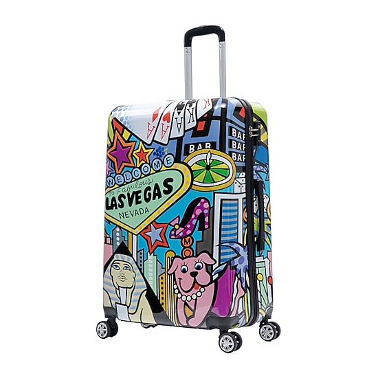 InUSA 28 Inch Hardside Lightweight Checked Spinner Luggage