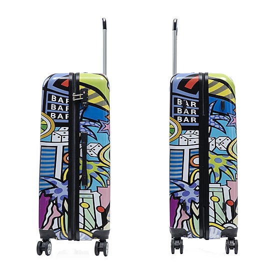 InUSA 28 Inch Hardside Lightweight Checked Spinner Luggage