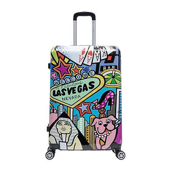 InUSA 28 Inch Hardside Lightweight Checked Spinner Luggage