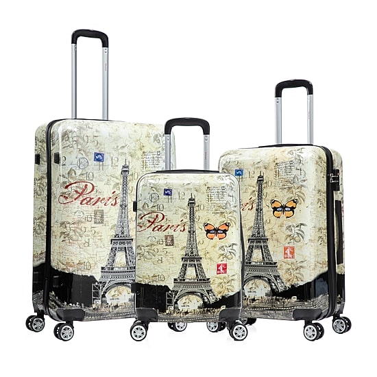 InUSA Prints Lightweight Hardside Spinner 3 Piece Set