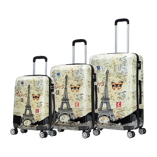 InUSA Prints Lightweight Hardside Spinner 3 Piece Set