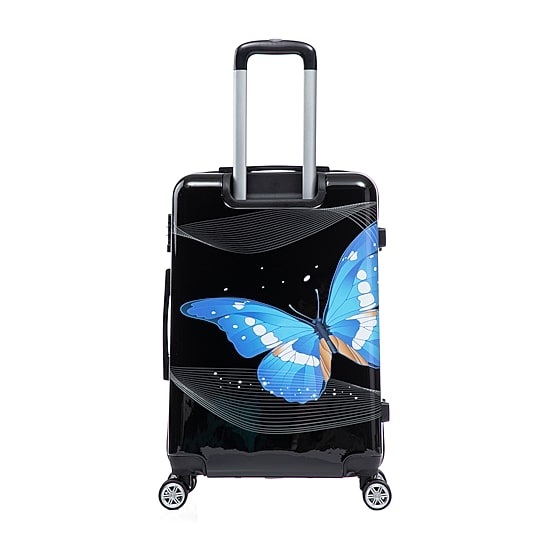 InUSA 24 Inch Hardside LIGHTWEIGHT Checked Spinner Luggage