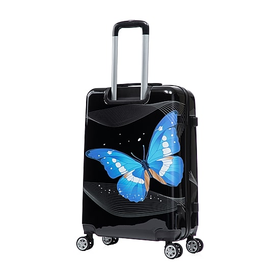 InUSA 24 Inch Hardside LIGHTWEIGHT Checked Spinner Luggage