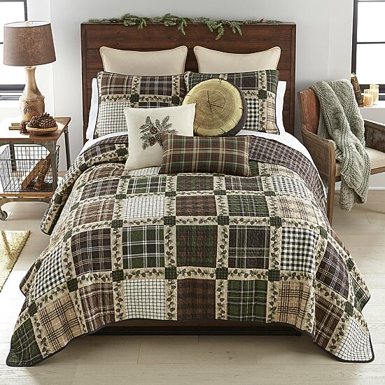 Donna Sharp Pine Patch 2-pc. Easy Care Quilt Set