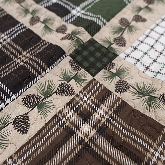 Donna Sharp Pine Patch 2-pc. Easy Care Quilt Set
