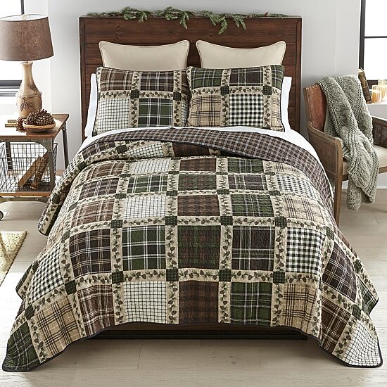 Donna Sharp Pine Patch 2-pc. Easy Care Quilt Set