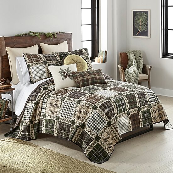 Donna Sharp Pine Patch 2-pc. Easy Care Quilt Set