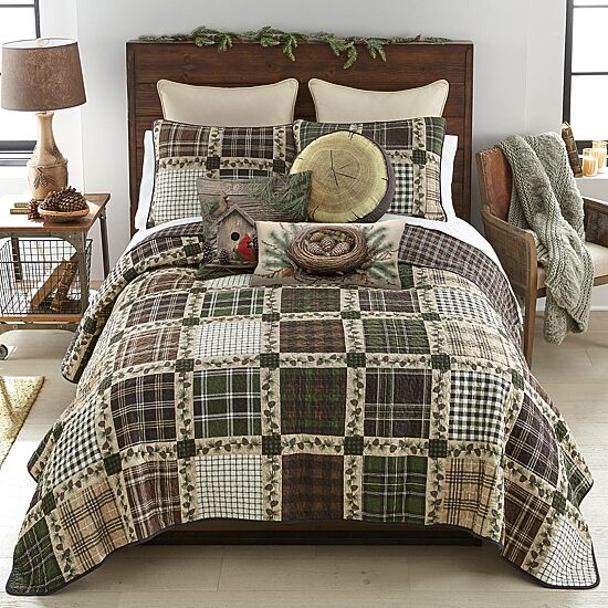 Donna Sharp Pine Patch 2-pc. Easy Care Quilt Set