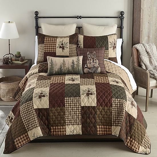 Your Lifestyle By Donna Sharp Pine Panels Cottage Core Quilt Set