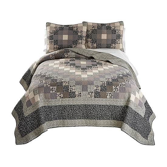 Donna Sharp Lexington Trip Pieced Cotton Core Quilt Set