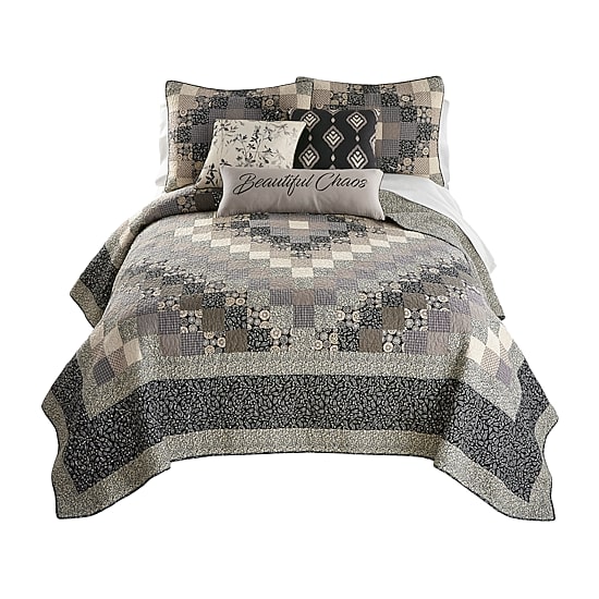 Donna Sharp Lexington Trip Pieced Cotton Core Quilt Set
