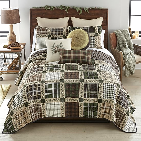 Donna Sharp Pine Patch 3-pc. Easy Care Quilt Set
