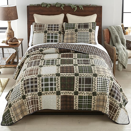 Donna Sharp Pine Patch 3-pc. Easy Care Quilt Set