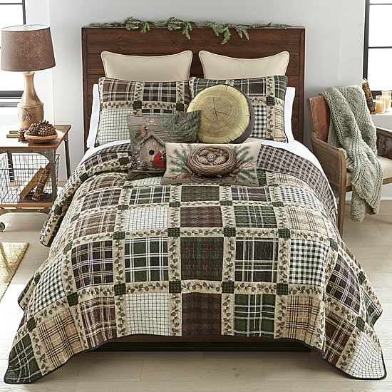 Donna Sharp Pine Patch 3-pc. Easy Care Quilt Set