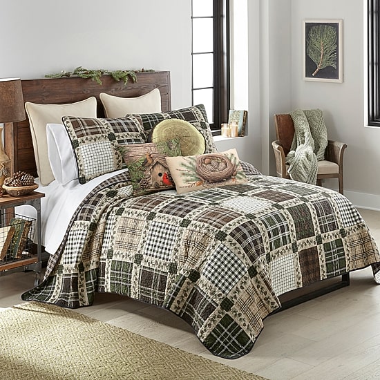 Donna Sharp Pine Patch 3-pc. Easy Care Quilt Set